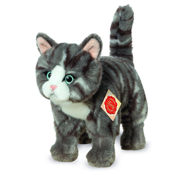 Grey cat standing plush