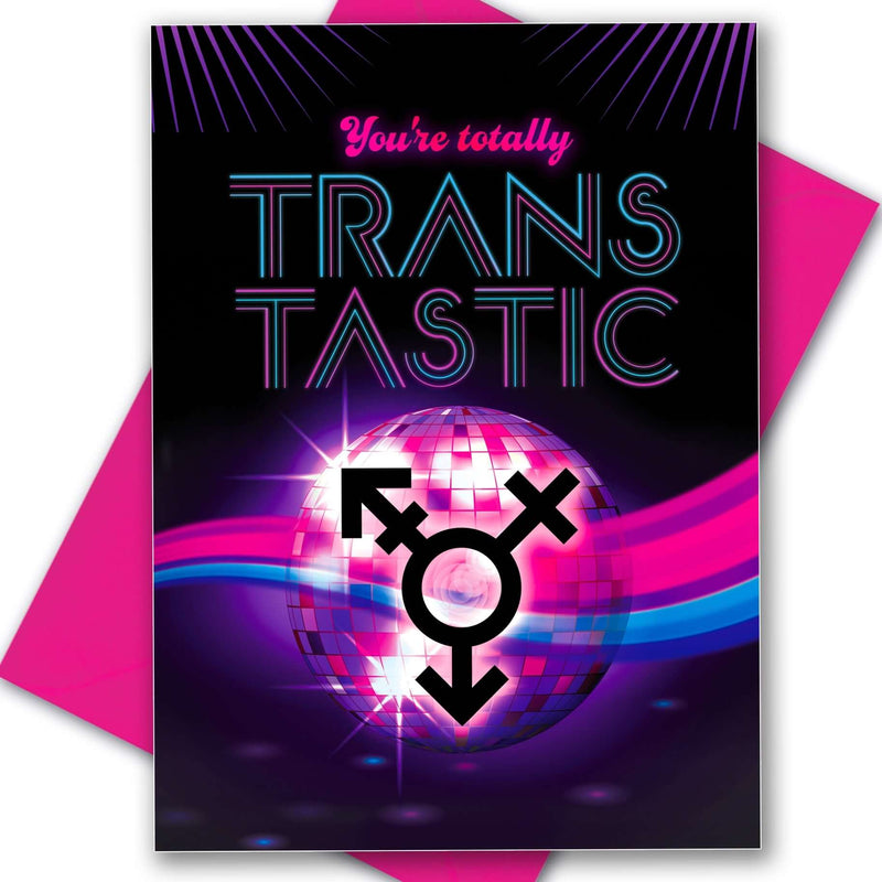 Gay Card Trans-Tastic Transgender - Olleke Wizarding Shop Amsterdam Brugge London Maastricht