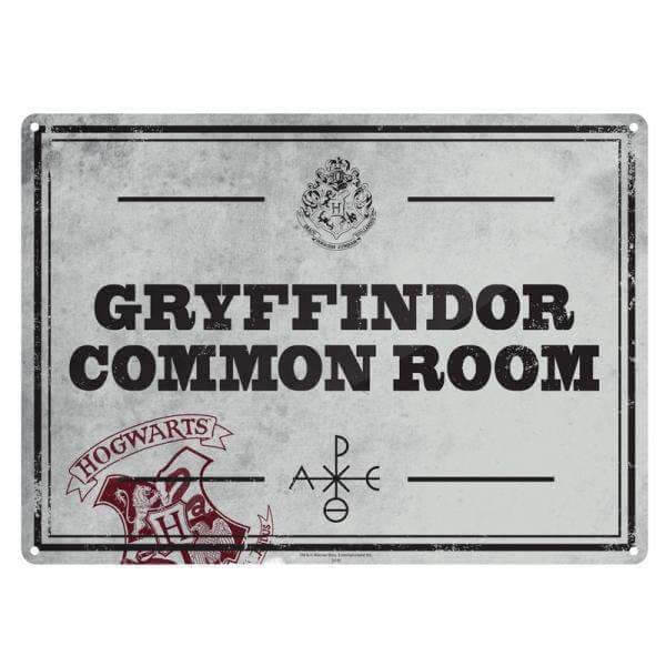 Harry Potter Small Tin Sign Common Room - Olleke | Disney and Harry Potter Merchandise shop