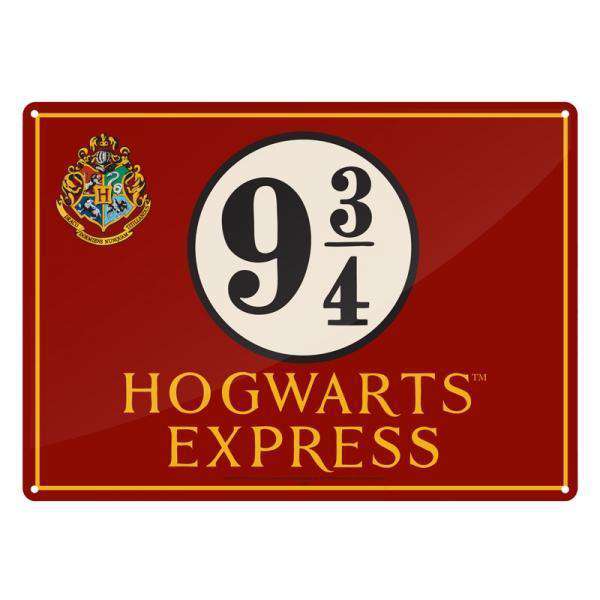 Harry Potter Tin Sign Platform 9 3/4 - Olleke | Disney and Harry Potter Merchandise shop