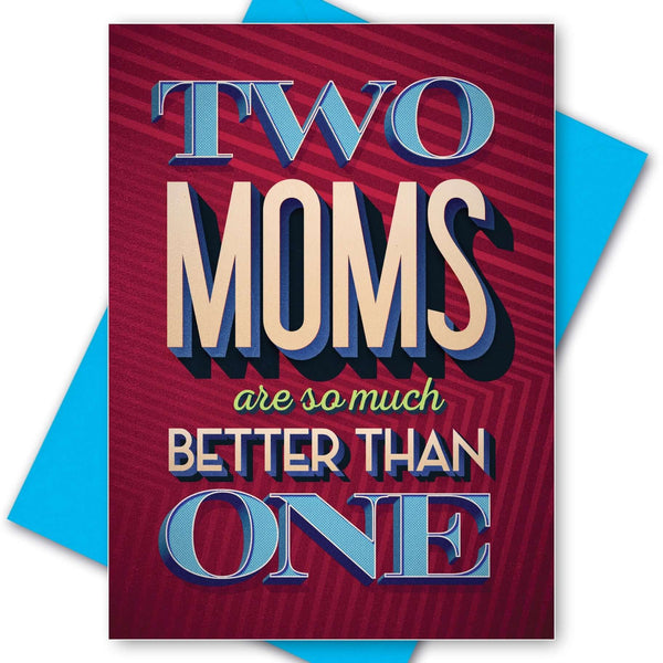 Gay Card Two Moms are Better - Olleke Wizarding Shop Amsterdam Brugge London Maastricht