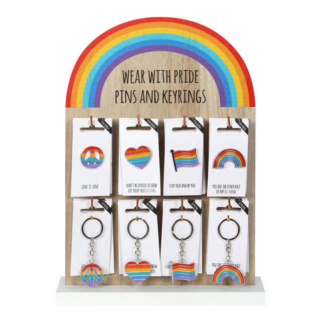 Pride Rainbow Pin en Sleutelhanger