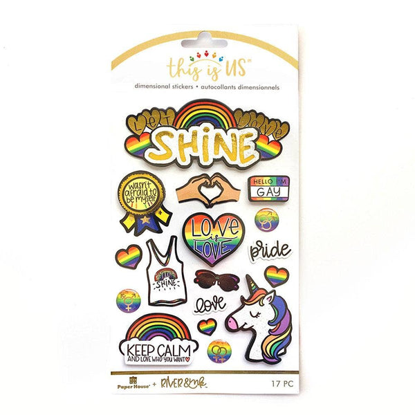Let Love Shine Dimensional Sticker