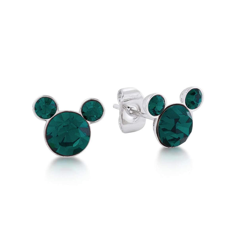 Disney Mickey Emerald Green Stud Earrings - Olleke | Disney and Harry Potter Merchandise shop