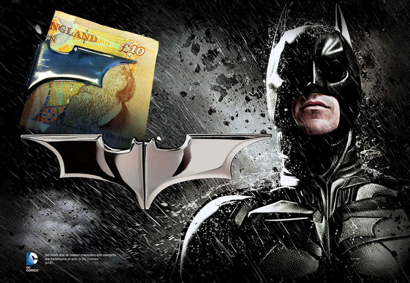 Batarang Money Clip – Dark Chrome - Olleke | Disney and Harry Potter Merchandise shop
