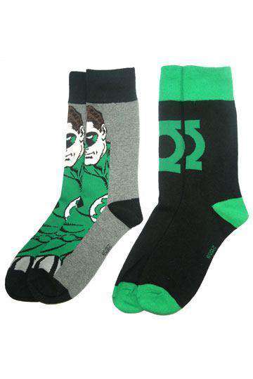 DC Comics Mens Socks 2-Pack Green Lantern - Olleke | Disney and Harry Potter Merchandise shop