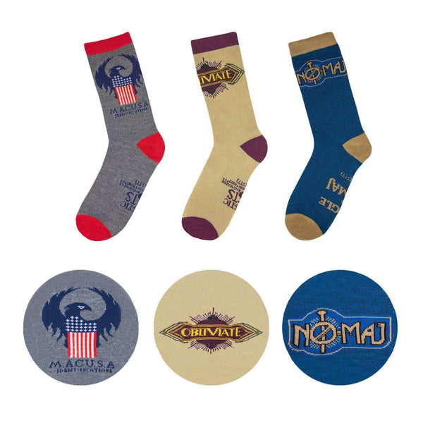 Fantastic Beasts Socks 3-Pack MACUSA - Olleke | Disney and Harry Potter Merchandise shop