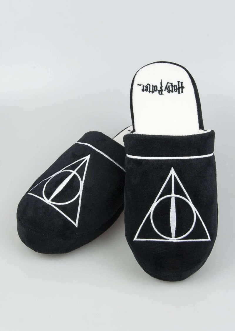 Harry Potter Deathly Hallows Adult Slippers - Olleke | Disney and Harry Potter Merchandise shop