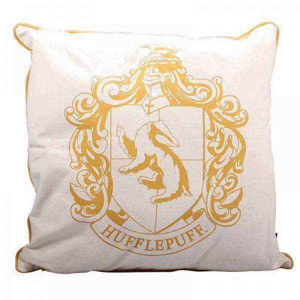 Harry Potter Filled Cushion - Hufflepuff Crest - Olleke | Disney and Harry Potter Merchandise shop