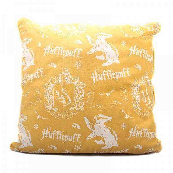 Harry Potter Filled Cushion - Hufflepuff Crest - Olleke | Disney and Harry Potter Merchandise shop