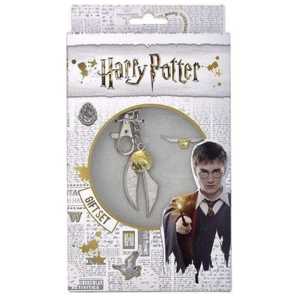 Harry Potter Golden Snitch Keyring and Pin Badge Set - Olleke | Disney and Harry Potter Merchandise shop