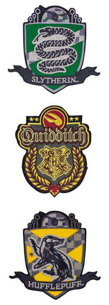 Harry Potter Patches 3-Pack Deluxe Quidditch Hogwarts - Olleke | Disney and Harry Potter Merchandise shop