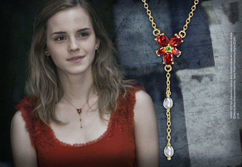 Hermione Red Crystal Necklace - Olleke | Disney and Harry Potter Merchandise shop