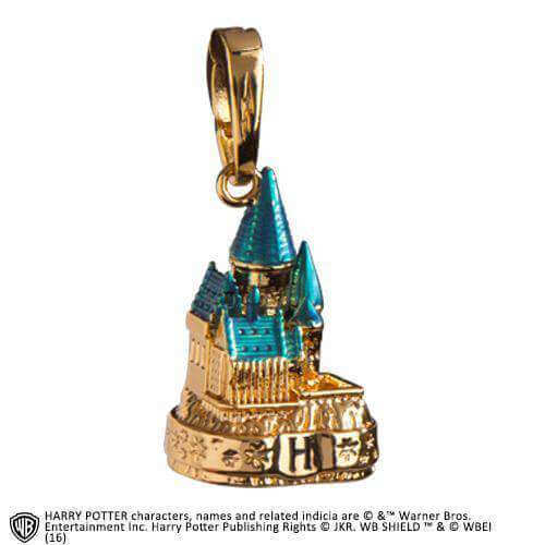 Lumos Charm 2 Hogwarts Castle Coloured Gold - Olleke | Disney and Harry Potter Merchandise shop