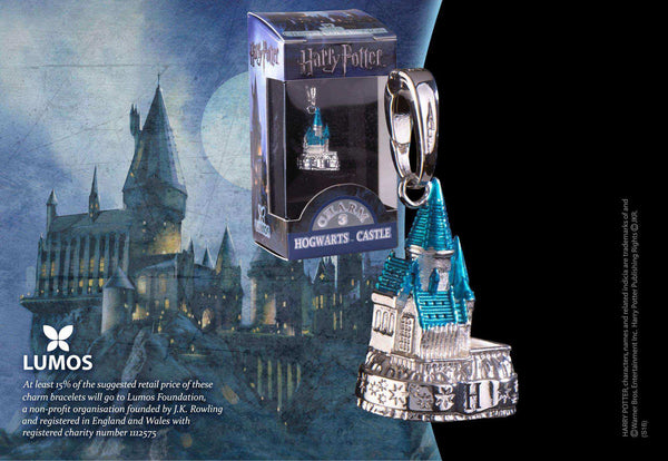 Lumos Charm 3 Hogwarts Castle Coloured Silver - Olleke | Disney and Harry Potter Merchandise shop