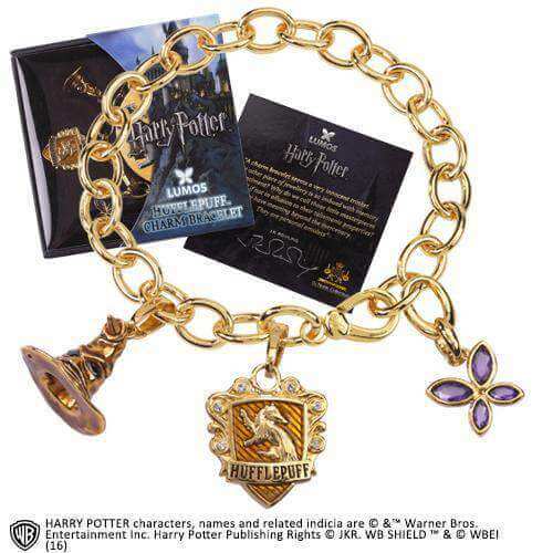 Lumos Hufflepuff Charm Bracelet - Olleke | Disney and Harry Potter Merchandise shop