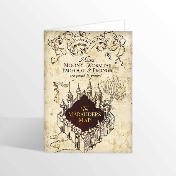 Marauder's Map Foiled Notecard - Olleke | Disney and Harry Potter Merchandise shop