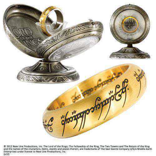One Ring Stainless Steel - Gold - Olleke | Disney and Harry Potter Merchandise shop