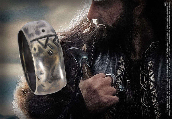 Thorin Silver Rune Ring - Olleke | Disney and Harry Potter Merchandise shop