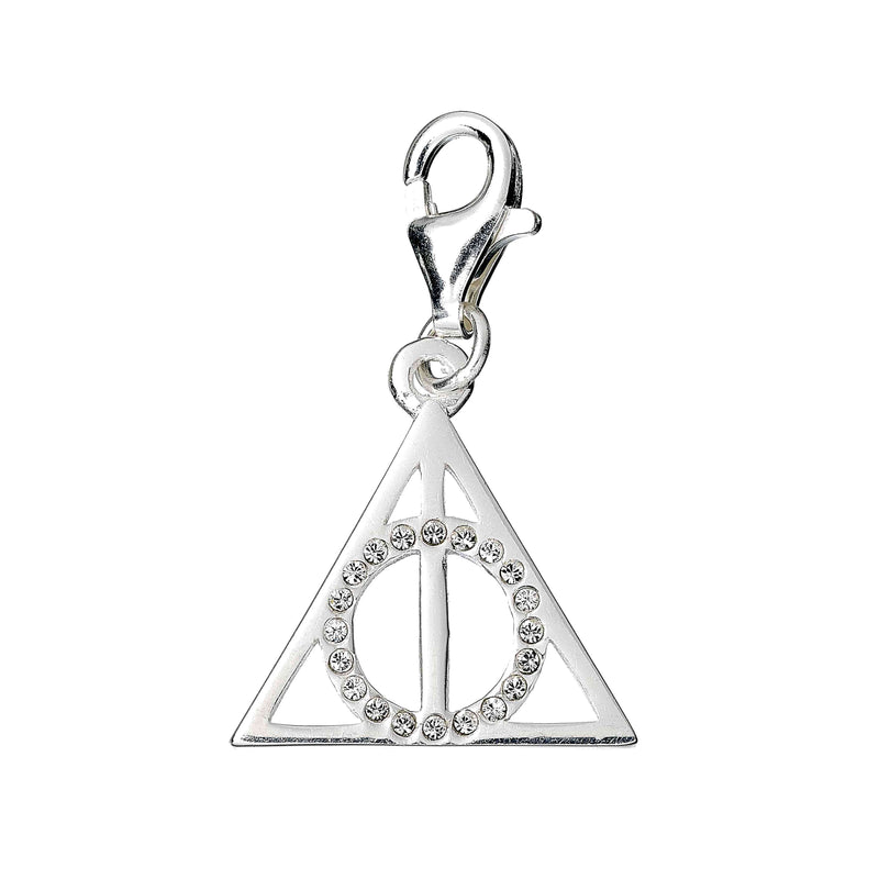 Harry Potter Deathly Hallows Clip on Charm with Crystals - Olleke Wizarding Shop Brugge London Maastricht