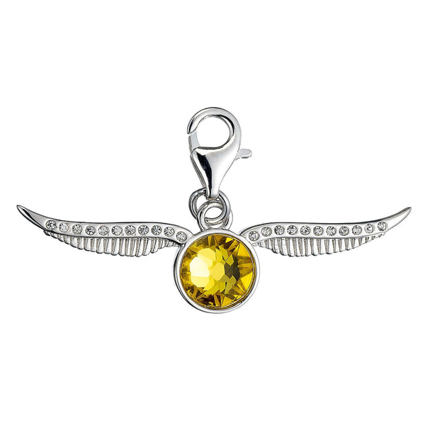 Harry Potter Embellished with Crystals Golden Snitch Clip on Charm - Olleke Wizarding Shop Brugge London Maastricht