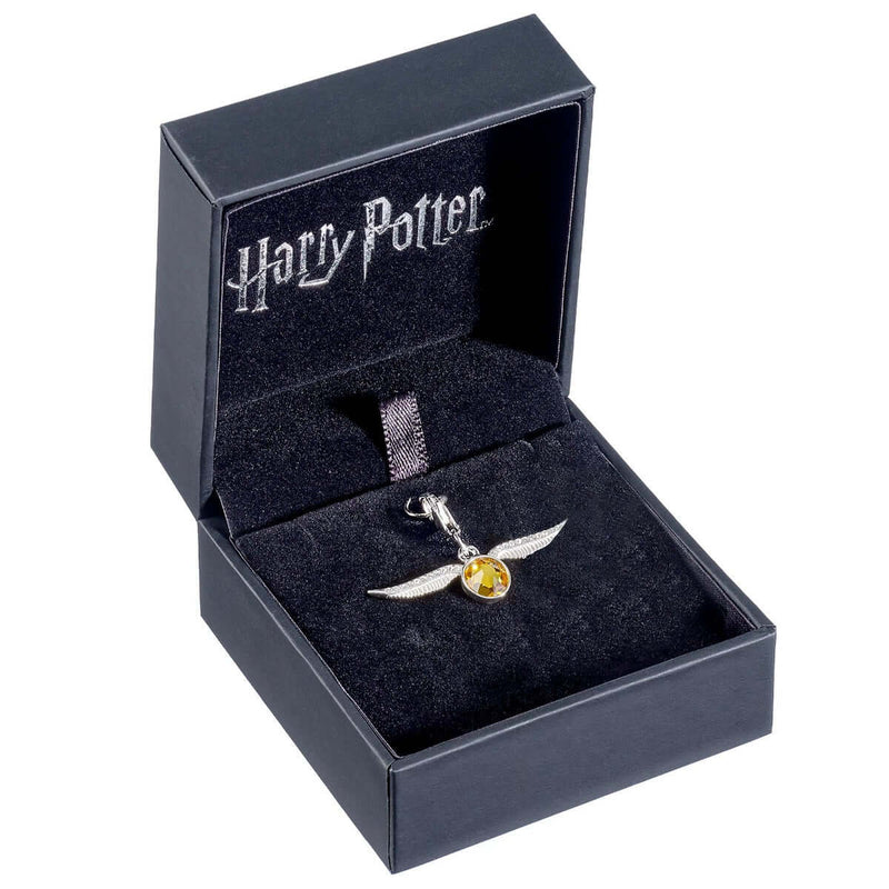 Harry Potter Embellished with Crystals Golden Snitch Clip on Charm - Olleke Wizarding Shop Brugge London Maastricht