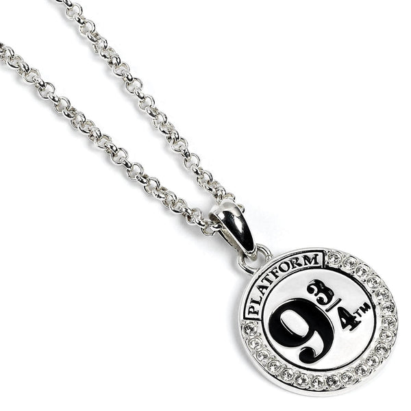 Harry Potter Sterling Silver Platform 9 3/4 Necklace Embellished with Swarovski Crystals - Olleke | Disney and Harry Potter Merchandise shop