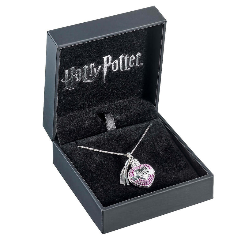 Harry Potter Sterling Silver Love Potion Necklace Embellished with Crystals - Olleke Wizarding Shop Brugge London Maastricht
