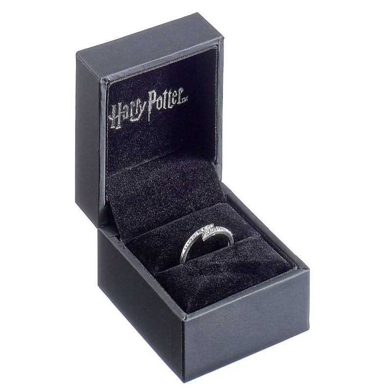Harry Potter Embellished with Crystals Lightning Bolt Ring - Olleke Wizarding Shop Brugge London Maastricht