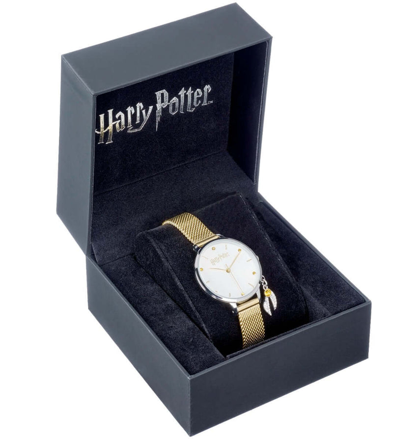 Harry Potter Golden Snitch Charm Watch Embellished with Crystals - Olleke Wizarding Shop Brugge London Maastricht