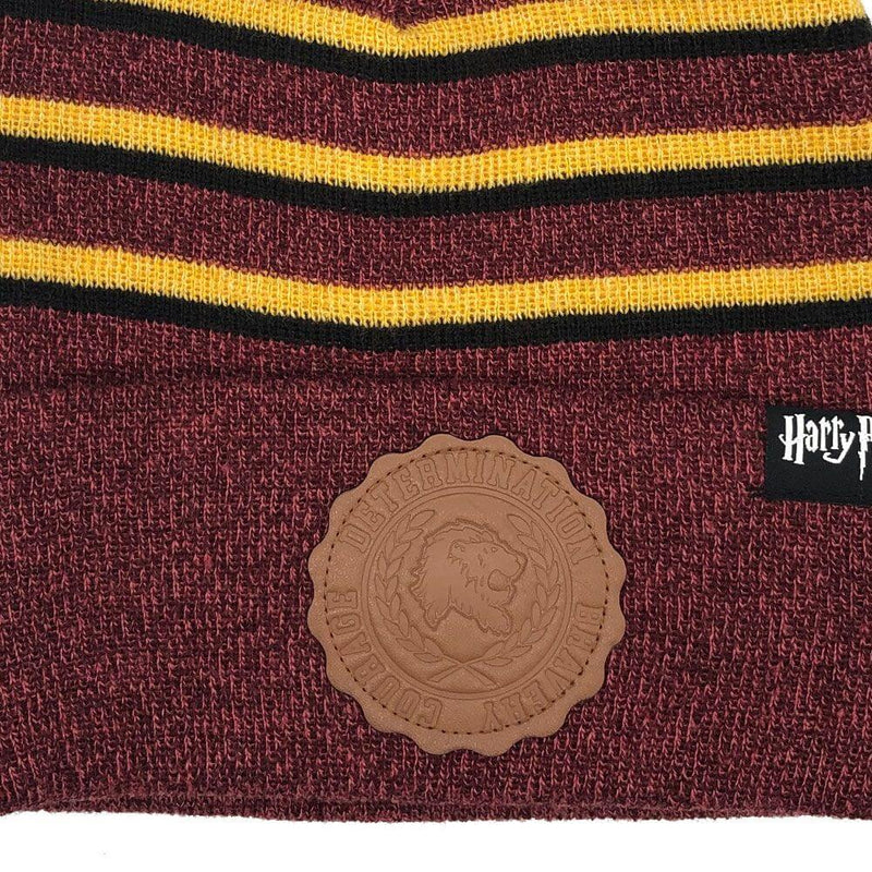 Harry Potter Gryffindor Stripes Pom Hat - Olleke Wizarding Shop Amsterdam Brugge London Maastricht