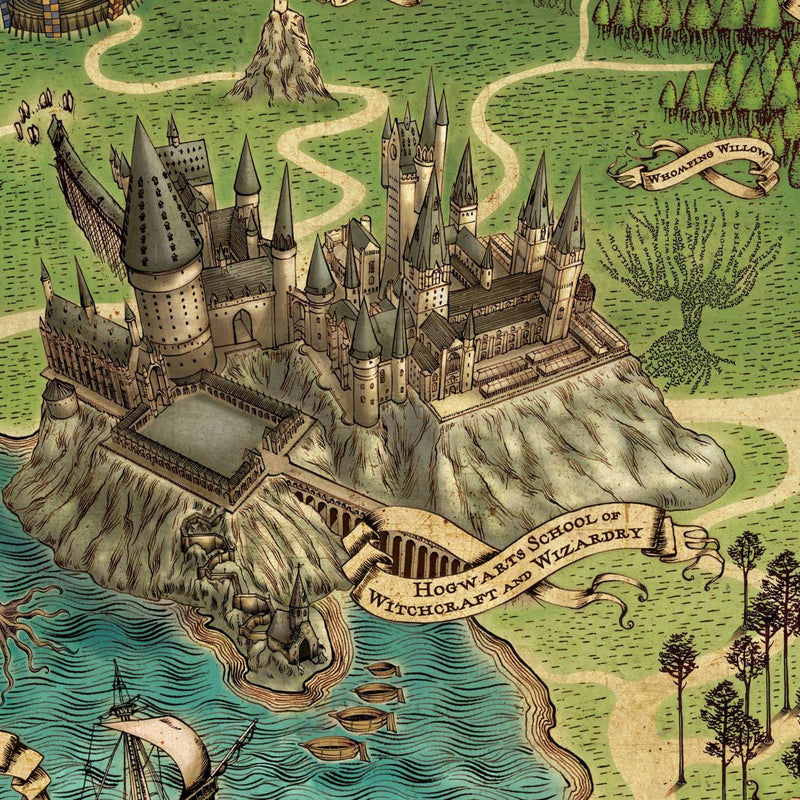 Hogwarts Map - Olleke Wizarding Shop Brugge London Maastricht