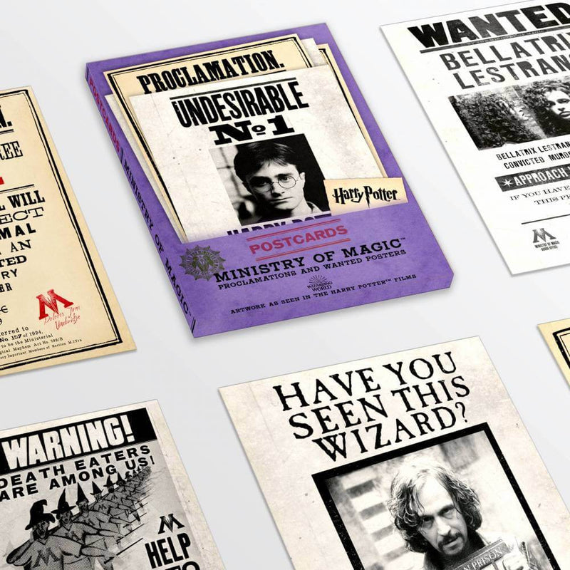 Ministry Proclamations and Wanted Posters Postcards - Olleke Wizarding Shop Amsterdam Brugge London Maastricht