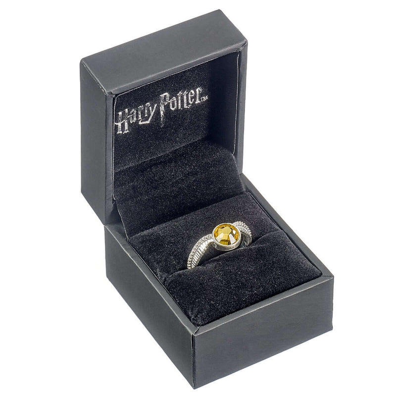 Harry Potter Embellished with Crystals Golden Snitch Ring (2021 version) - Olleke Wizarding Shop Brugge London Maastricht