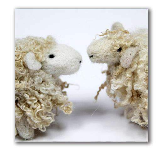 Curly Sheep Kiss Greeting Card - Ruth Packham - Olleke | Disney and Harry Potter Merchandise shop