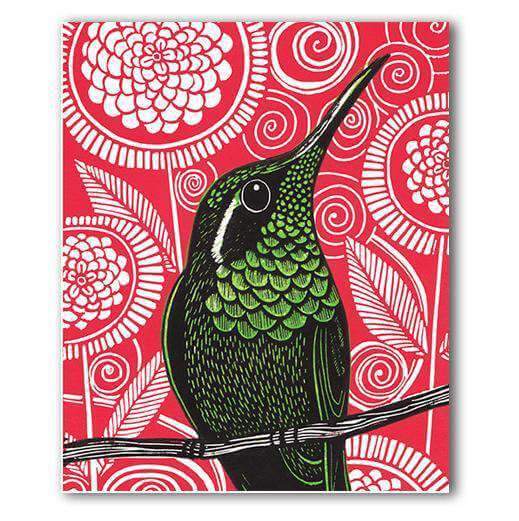Hummingbird Greeting Card by Kat Lendacka - Olleke | Disney and Harry Potter Merchandise shop