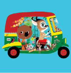 Tuktuk Mouk Blank greeting card - Olleke | Disney and Harry Potter Merchandise shop