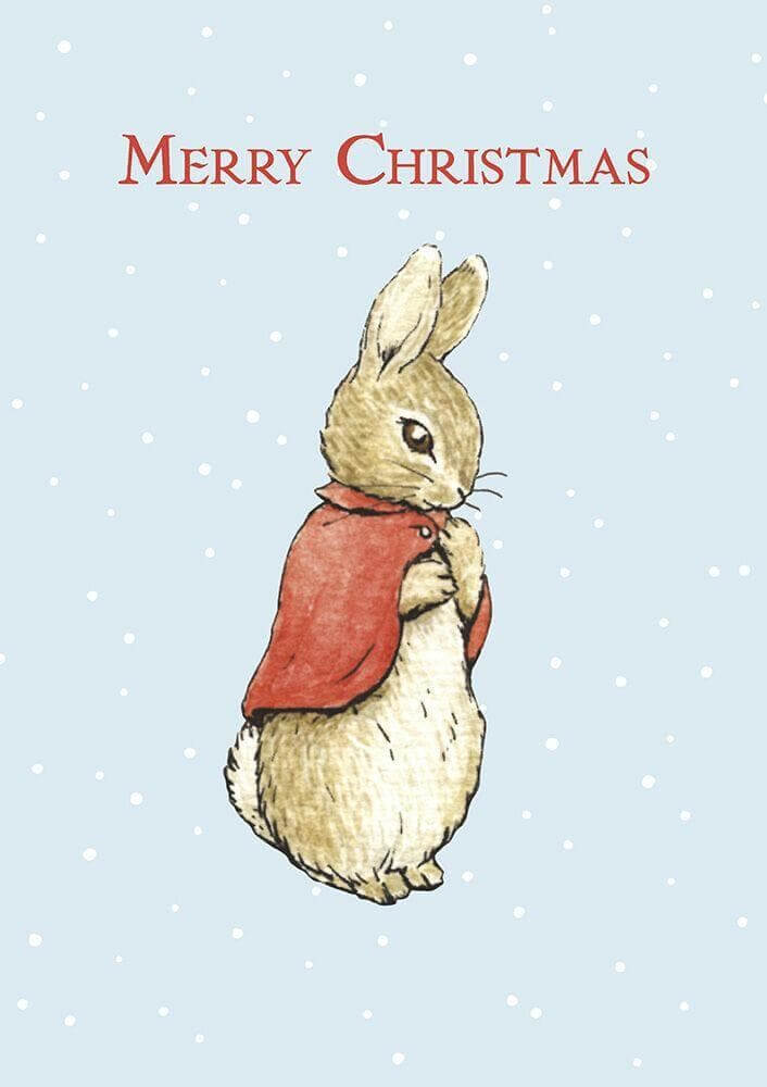 Peter Rabbit Card: Flopsy Bunny Merry Christmas - Olleke | Disney and Harry Potter Merchandise shop