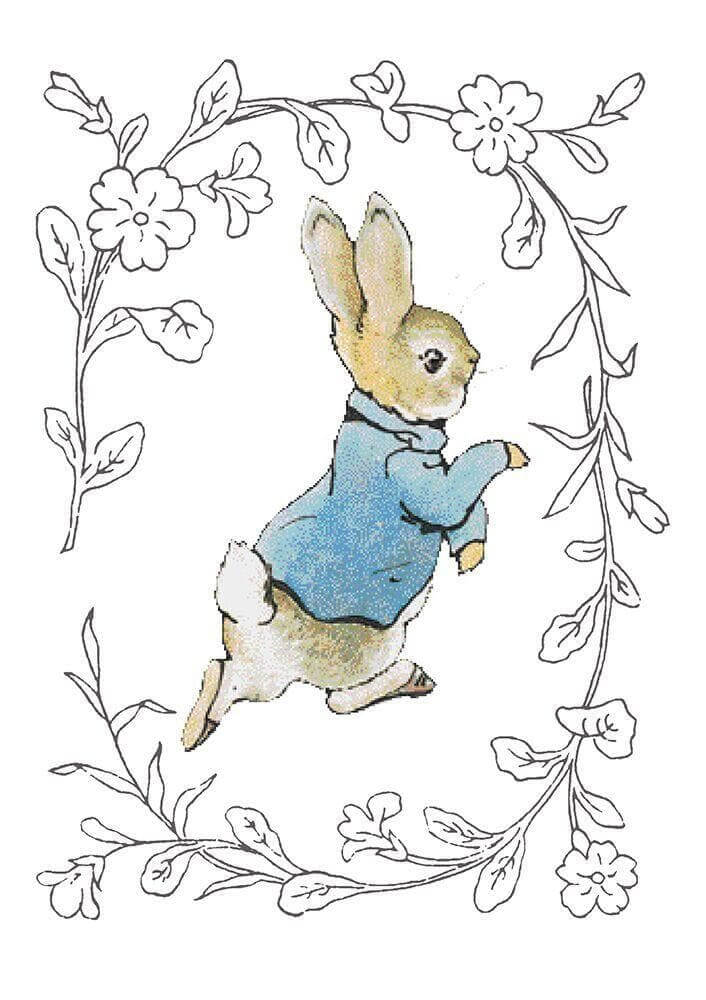 Peter Rabbit Card: Peter Rabbit Running - Olleke | Disney and Harry Potter Merchandise shop