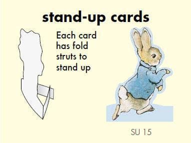Peter Rabbit Card: stand-up Peter - Olleke | Disney and Harry Potter Merchandise shop