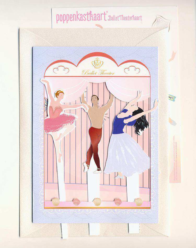 Poppenkastkaart Ballet theater - Olleke | Disney and Harry Potter Merchandise shop