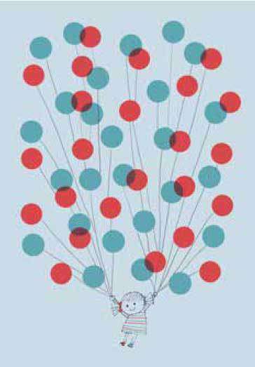 Balloons Blank Shinzi Katoh card - Olleke | Disney and Harry Potter Merchandise shop