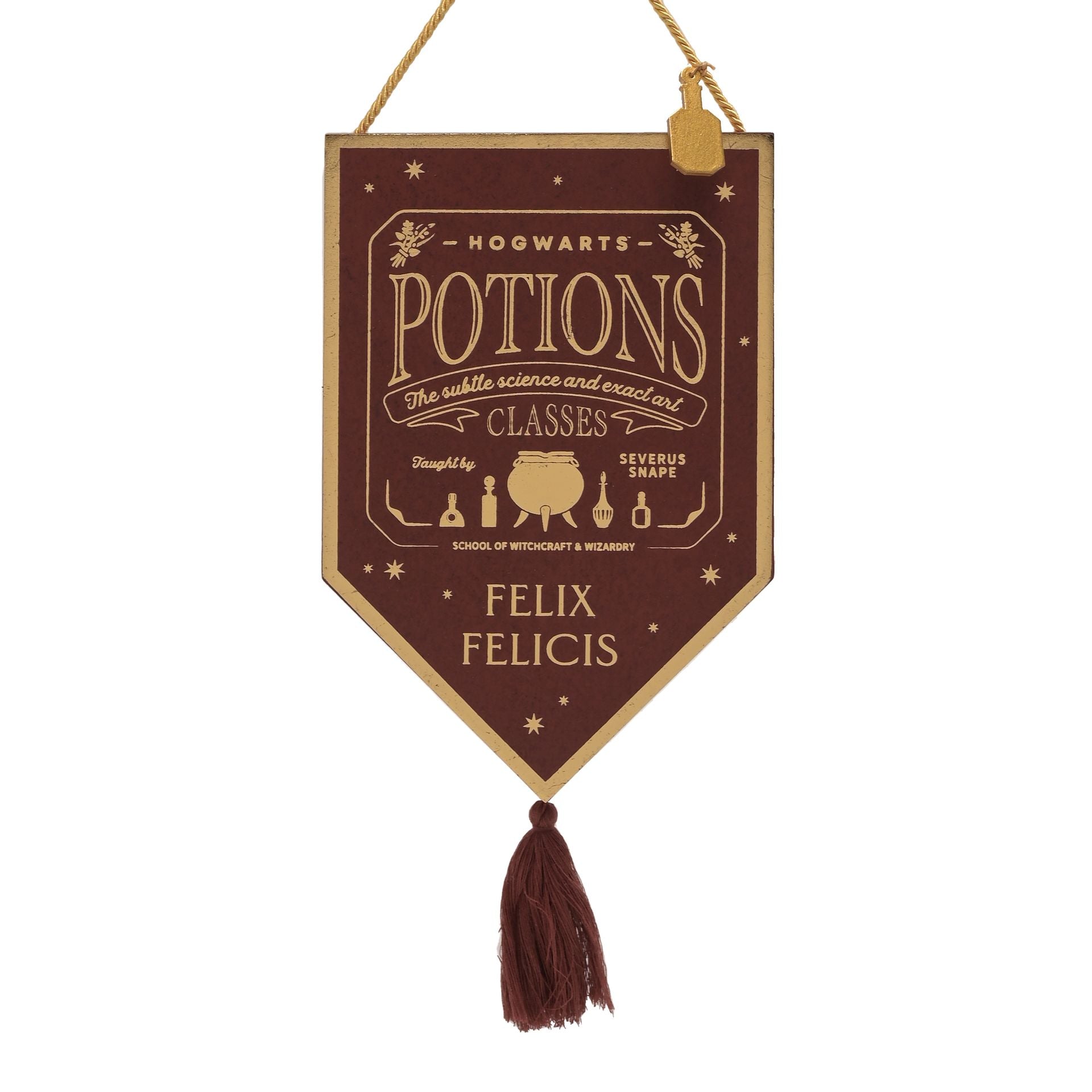 Pendentif Harry Potter Alumni qui brille dans le noir - Felix Felicis