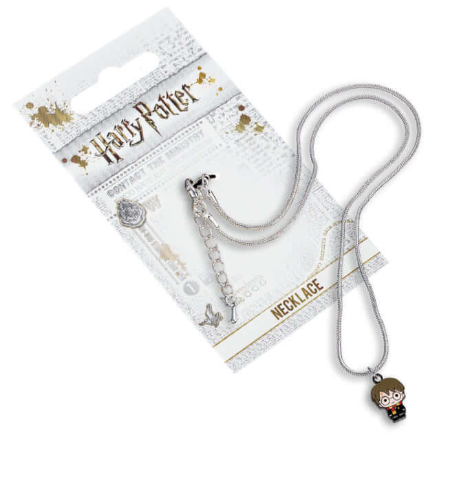 Harry Potter Silver Plated Necklace Chibi Harry - Olleke Wizarding Shop Brugge London Maastricht