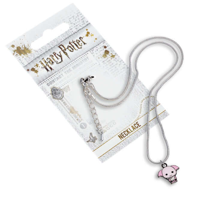 Harry Potter Silver Plated Necklace Chibi Dobby - Olleke Wizarding Shop Brugge London Maastricht