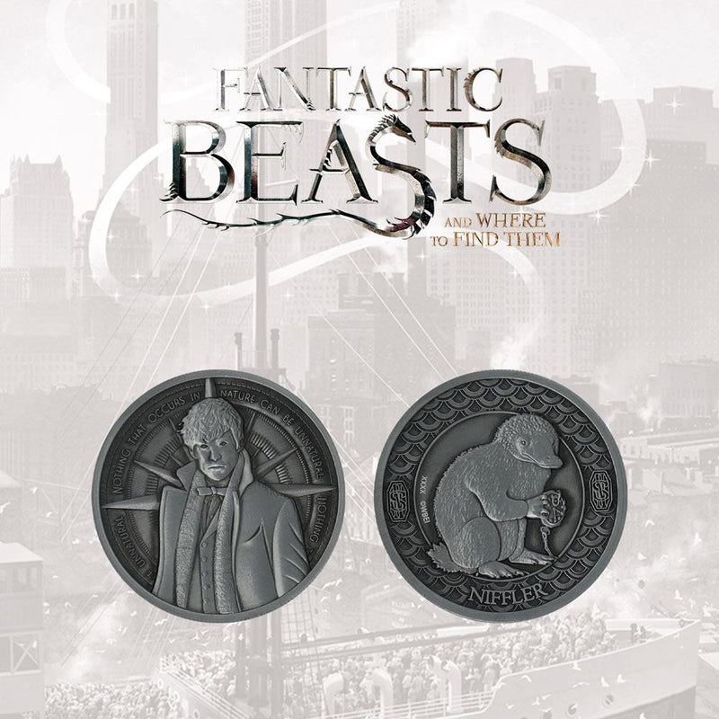 Fantastic Beasts Collectable Coin Newt & Niffler Limited Edition