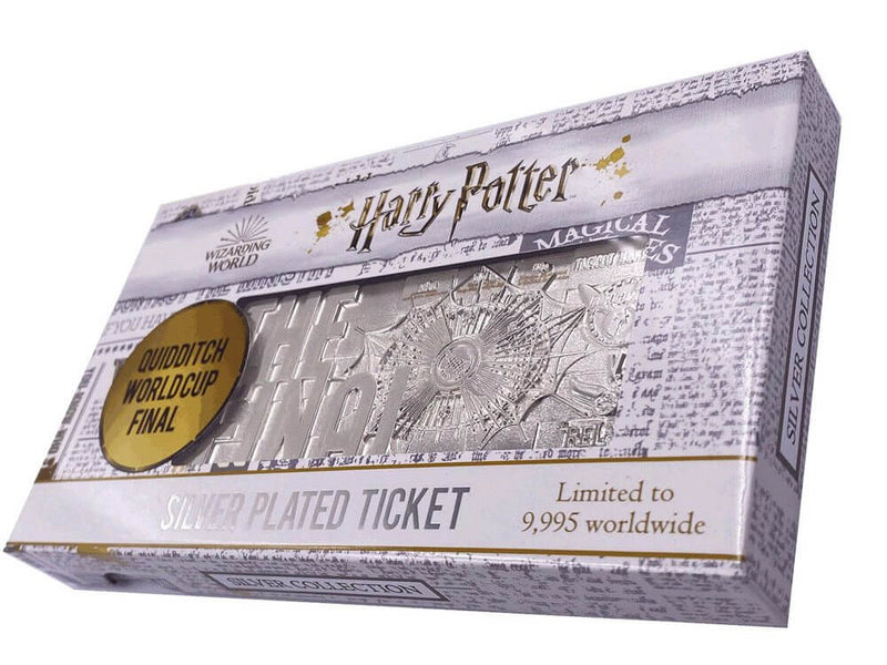 Harry Potter Replica Quidditch World Cup Ticket Limited Edition (silver plated) - Olleke | Disney and Harry Potter Merchandise shop