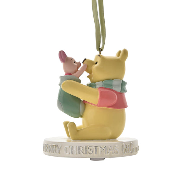 Disney Winnie & Piglet Hanging Decoration Merry Christmas